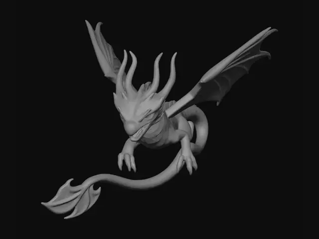 3D model for Stained Glass Dragon