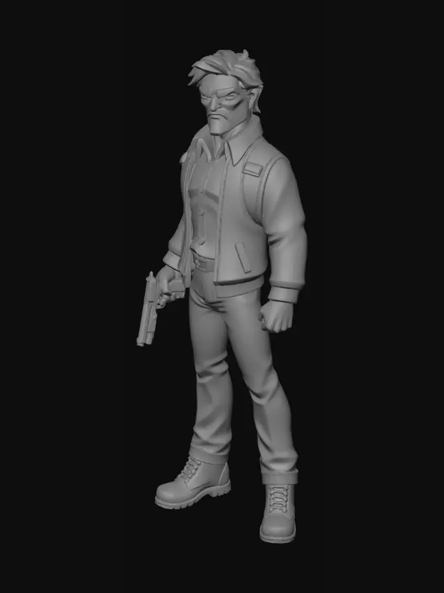 3D model for Midnight Gunslinger