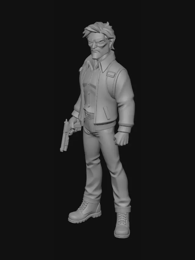 3D model for Midnight Gunslinger