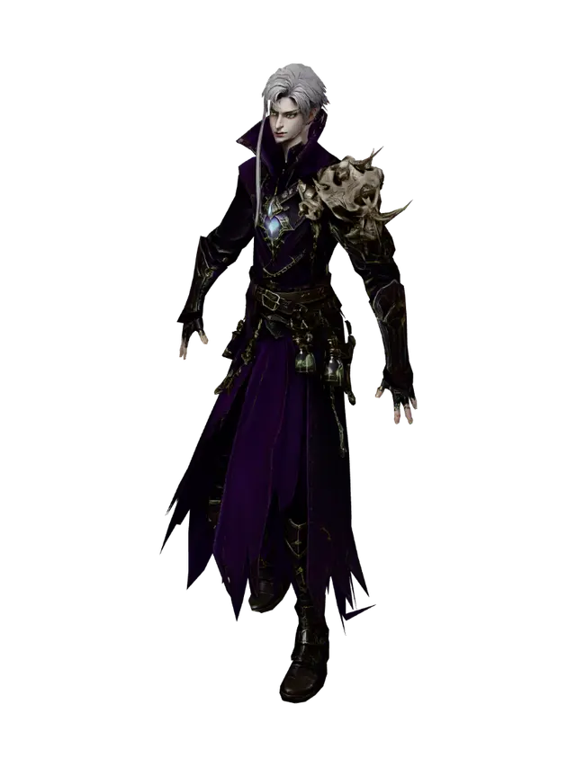 Vespera the Bonebound 3D model, vytvořený pomocí AI