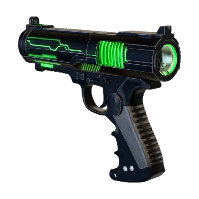 ray gun - Laser 3D model, vytvořený pomocí AI