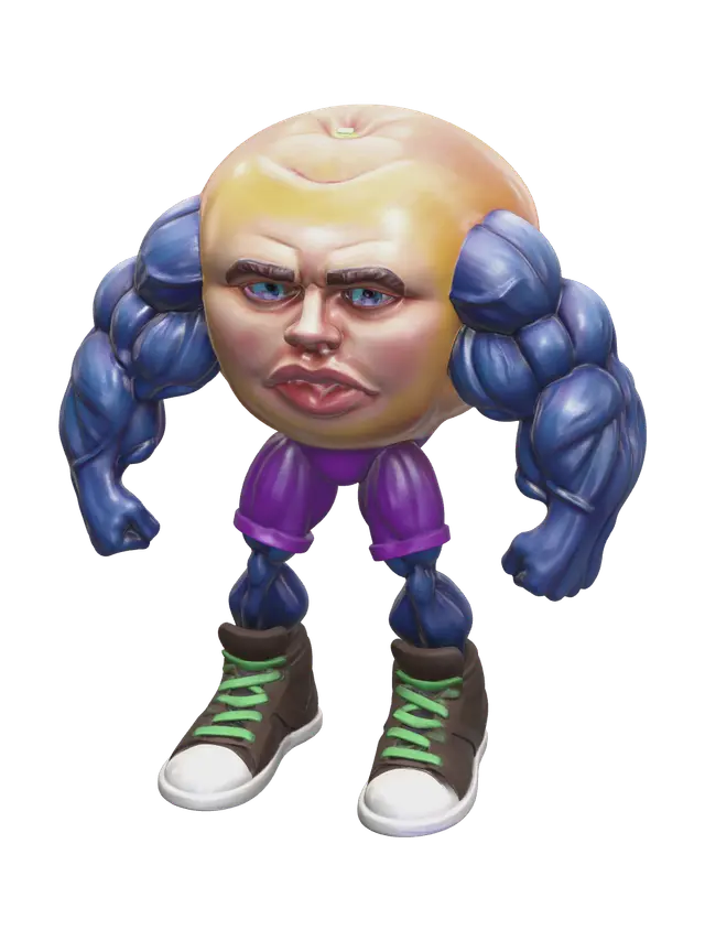 Stylized Odin Din Din Dun 3D model, vytvořený pomocí AI