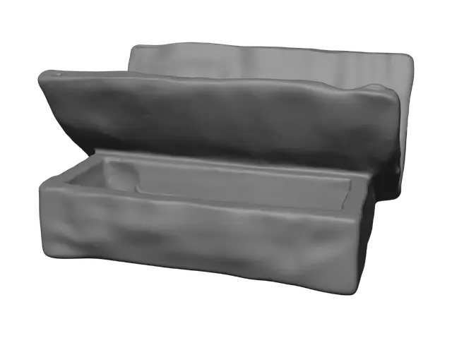 3D model for Concrete box with lid