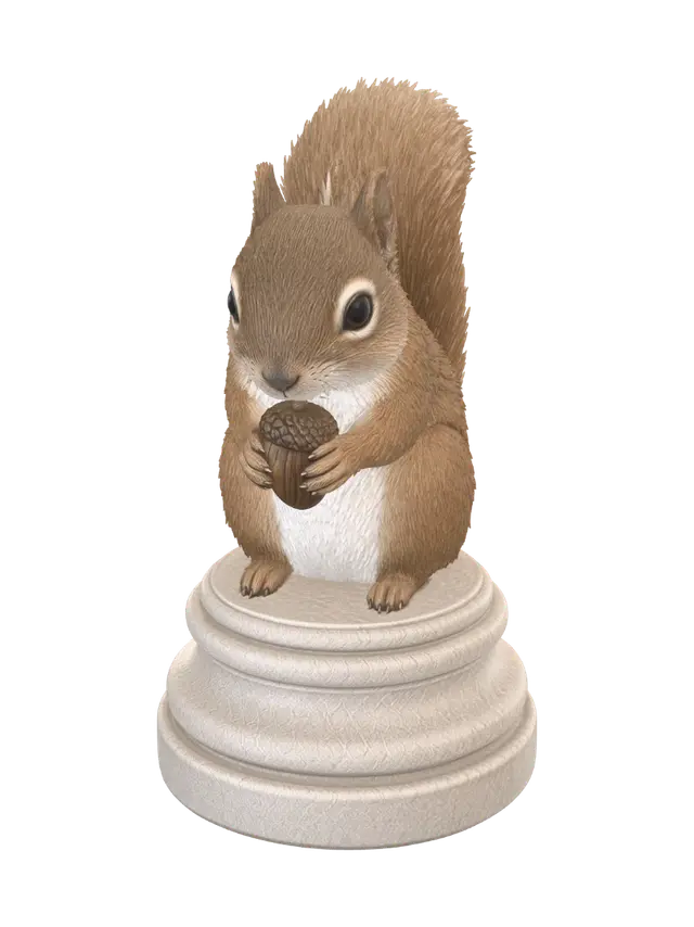 squirrel squirrel🐿️ 3D model, vytvořený pomocí AI