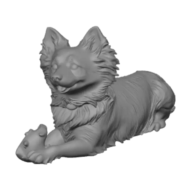 3D model for Curious Chihuahua
