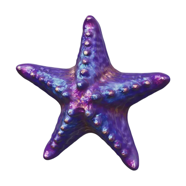 Weathered Seastar - Starfish 3D model, vytvořený pomocí AI