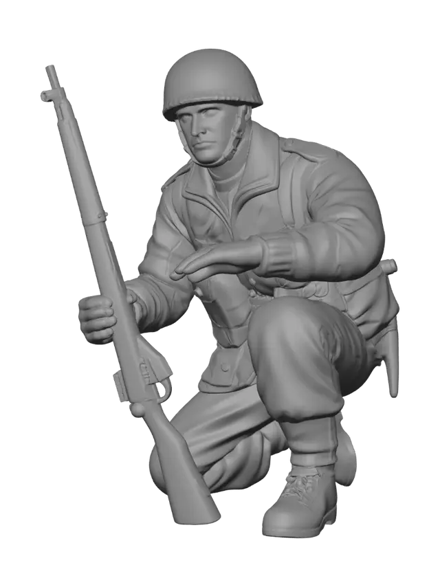 3D model for Kneeling Rifleman
