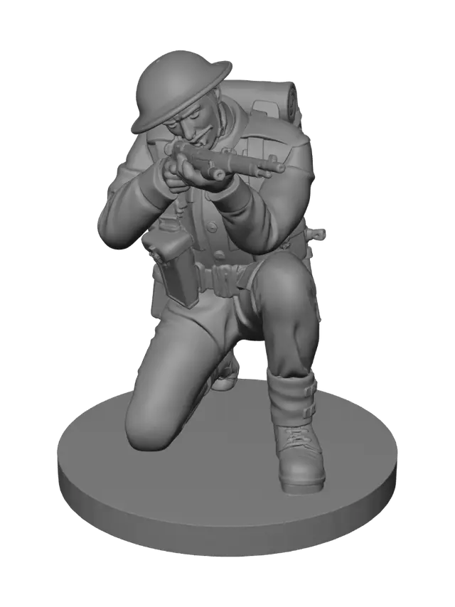 3D model for Kneeling Marksman