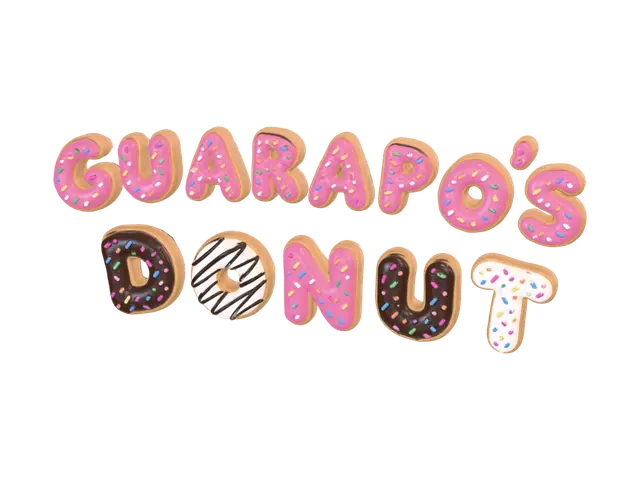 Logo delicioso - Donut 3D model, vytvořený pomocí AI