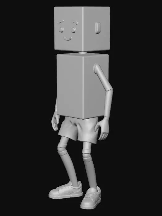3D model for Low poly Basic character