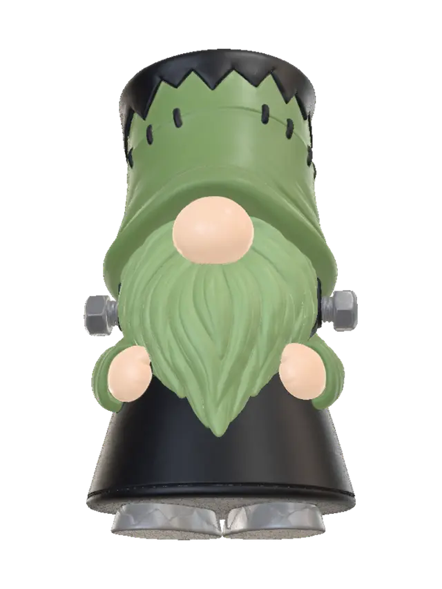 Frankenstein Gnome with Bolts 3D model, vytvořený pomocí AI