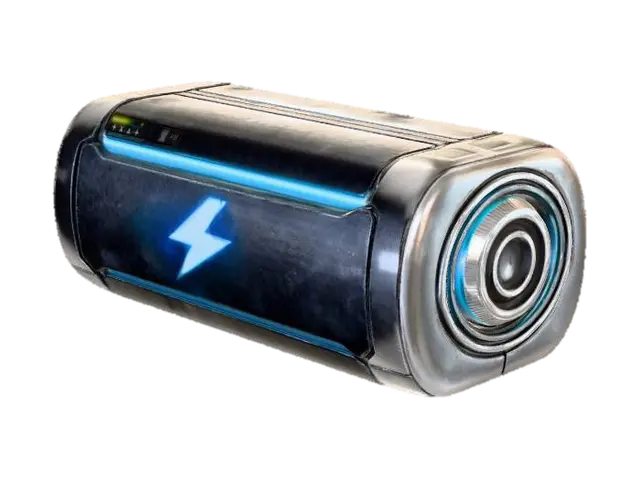 Modello 3D Futuristic heavy-duty personal suit battery powerbank. GLACIES, generato dall’IA