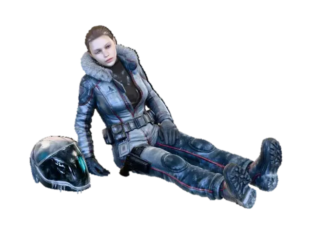 Science Officer, hypothermia. GLACIES - Cool 3D model, vytvořený pomocí AI