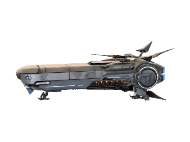 Desolate Moonlit Cruiser 3D model, vytvořený pomocí AI