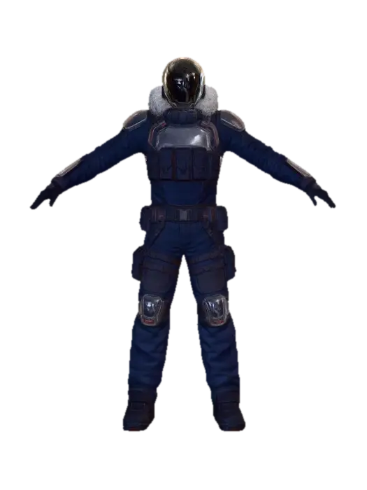 Frosty Security - Patrol 3D model, vytvořený pomocí AI