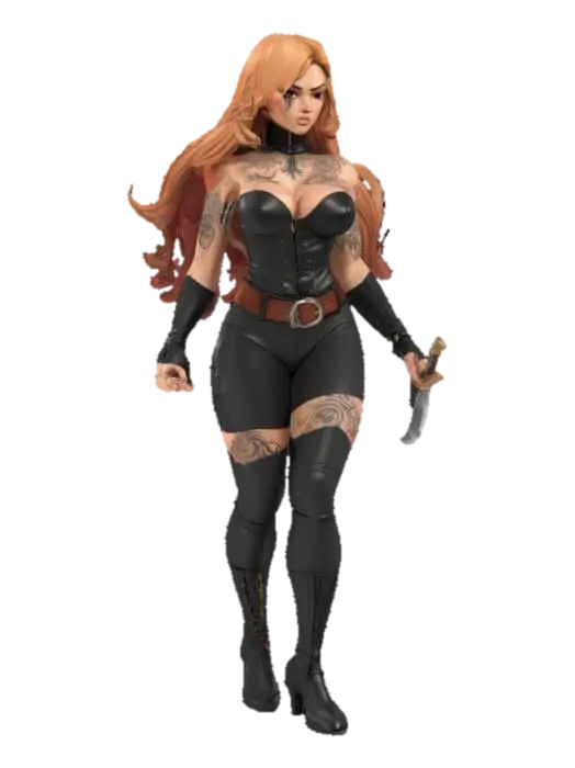 Blade Assassin - Blades 3D model, vytvořený pomocí AI