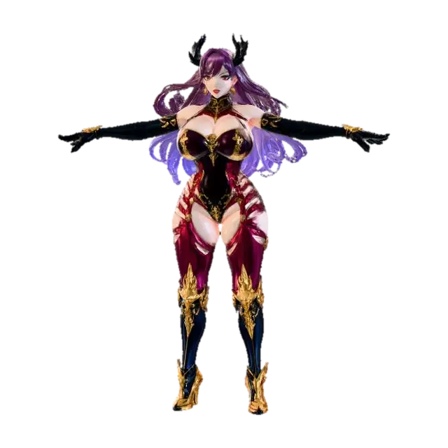 Royal Latex - Corset 3D model, vytvořený pomocí AI