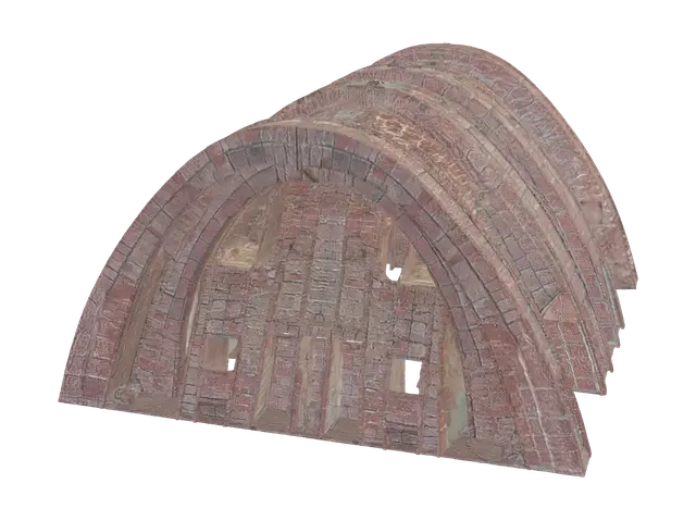 3D model for Vaulted Brick Corridor