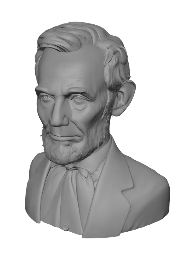 3D model for 19th-Century Bearded Gentleman Portrait