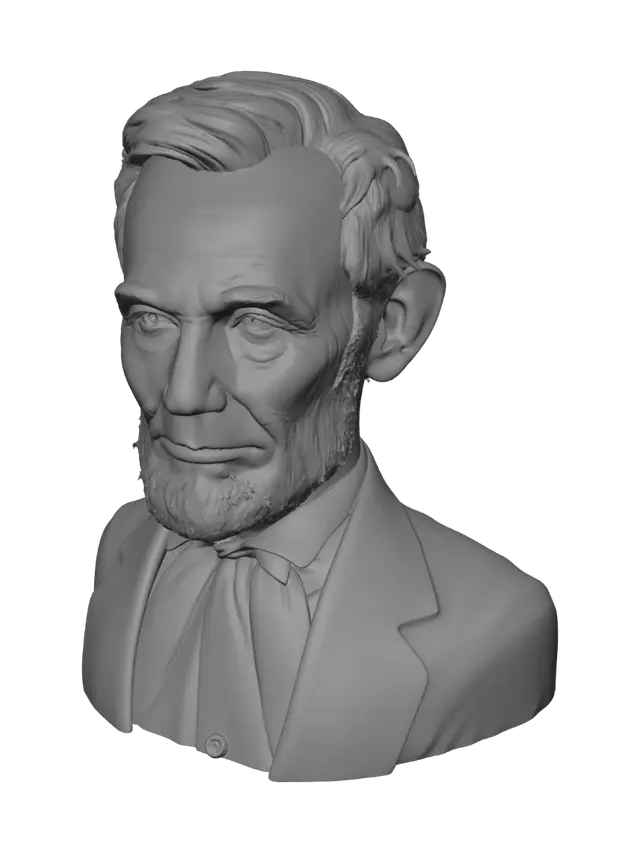 3D model for 19th-Century Bearded Gentleman Portrait