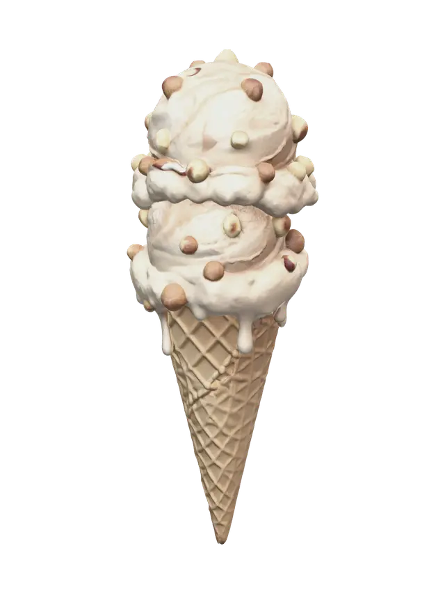 3D model for Low-Poly Ice Cream