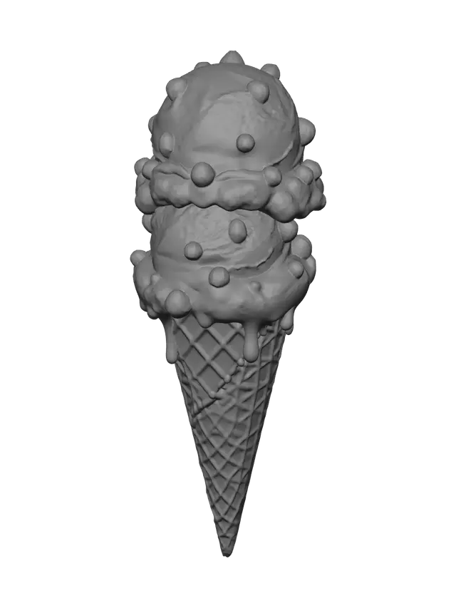 3D model for Low-Poly Ice Cream