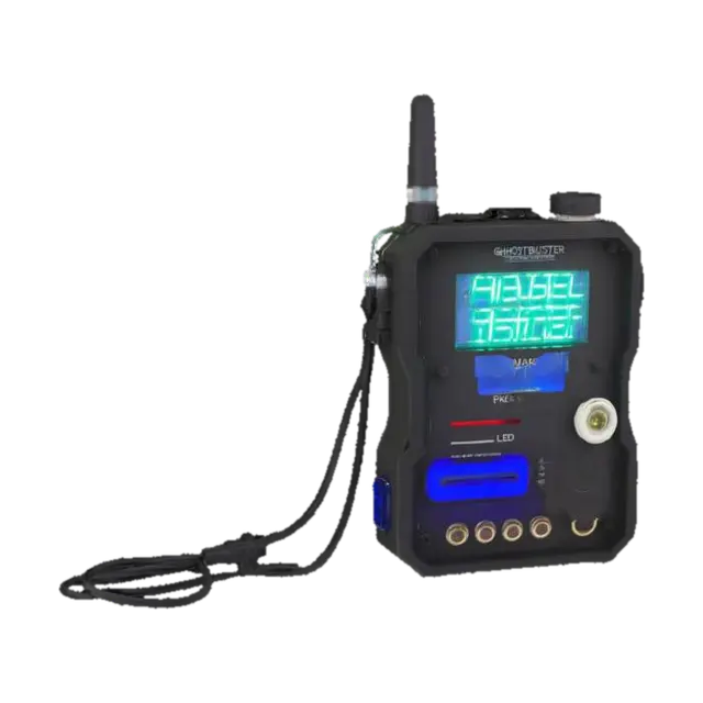 LED PKE Meter ghostbuster 3D model, vytvořený pomocí AI
