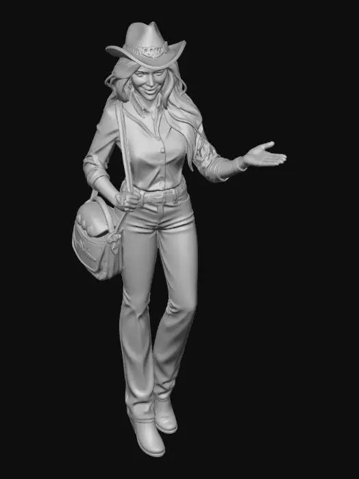 3D model for Meta Quest 3 Cowgirl