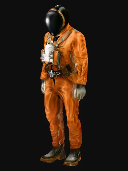 3D model for Astronaut orange Suit Display