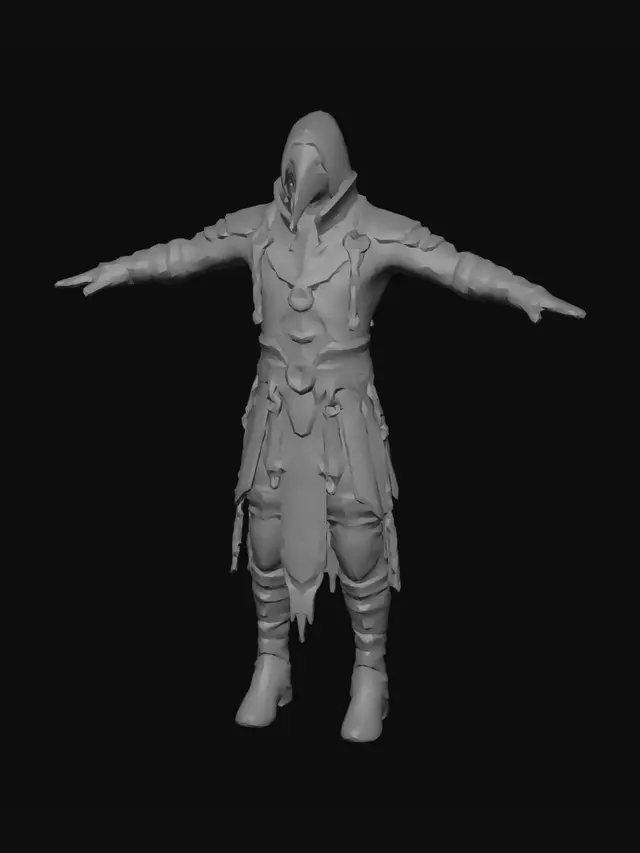 3D model for Chainbound Warden