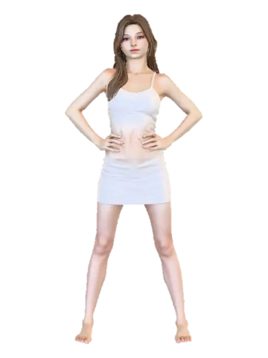 woman - Beauty 3D model, vytvořený pomocí AI