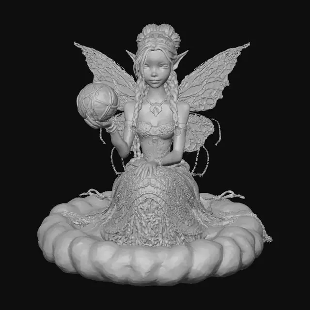 3D model for Enchanted Yarn Fairy