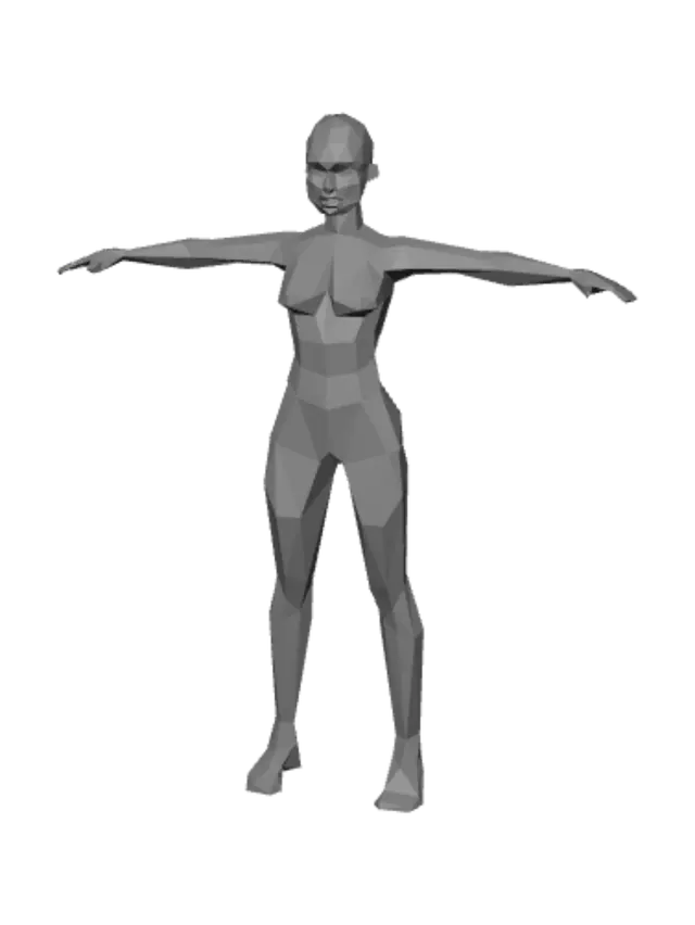 3D model for T-Pose Athlete
