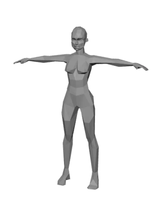 3D model for T-Pose Athlete