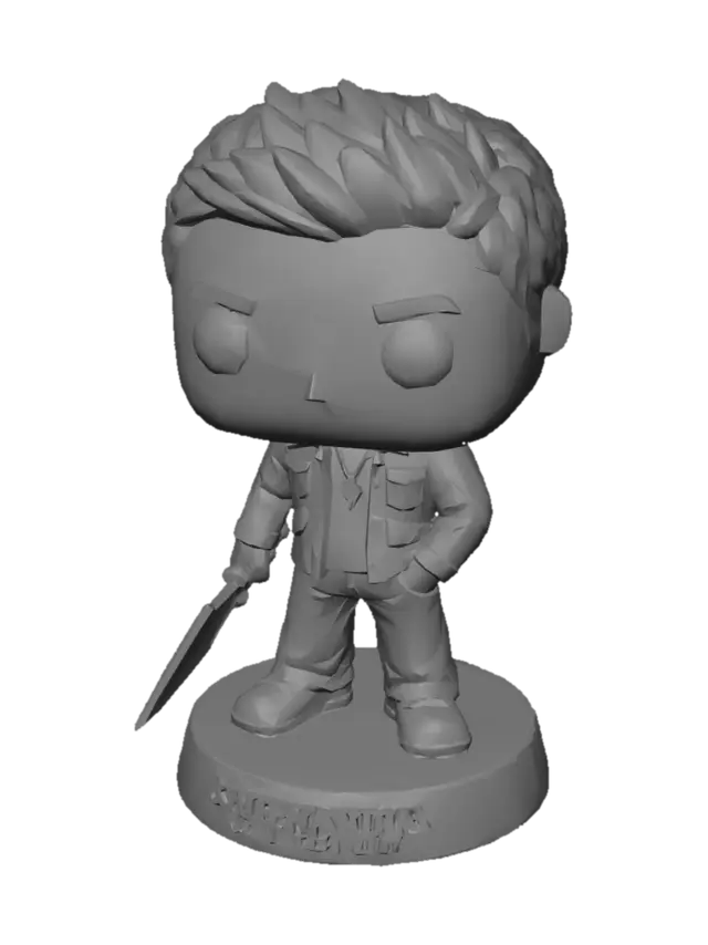 3D model for Dean Winchester Supernatural Funko Pop Style 3D Printable Model