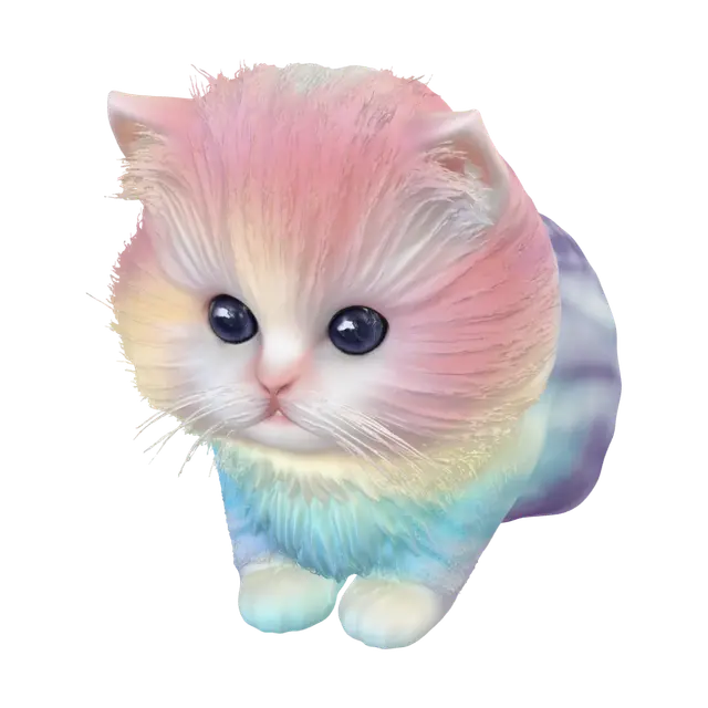 3D model for Rainbow Puff