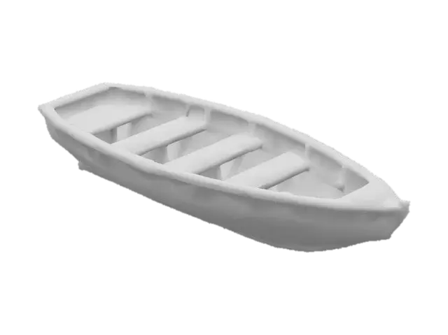 3D model for Wooden boat
