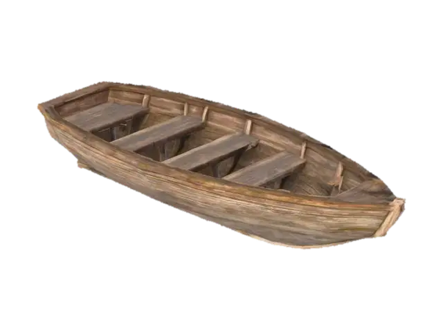 3D model for Wooden boat