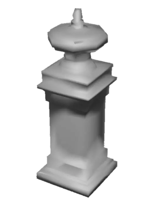 3D model for Ancient Stone Pillar