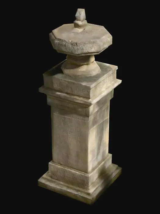 3D model for Ancient Stone Pillar
