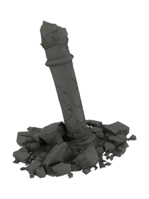 3D model for Fallen Pillar