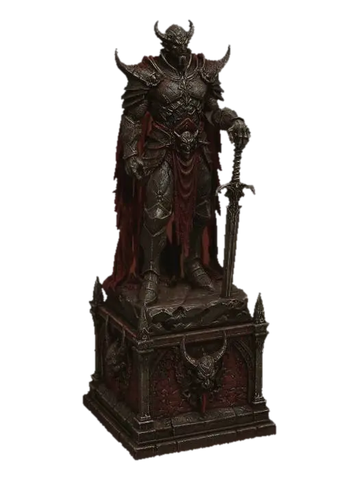 Dreadknight of the Infernal Forge - Statues 3D model, vytvořený pomocí AI