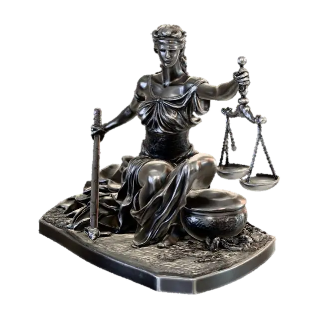 Justice Personified - Personification 3D model, vytvořený pomocí AI