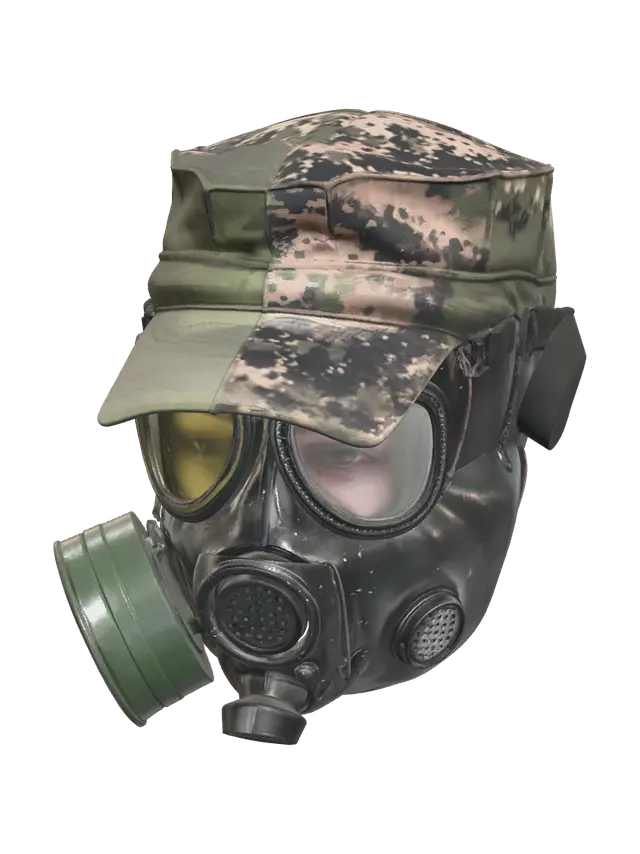 Modern Gas Mask - Vent 3D model, vytvořený pomocí AI