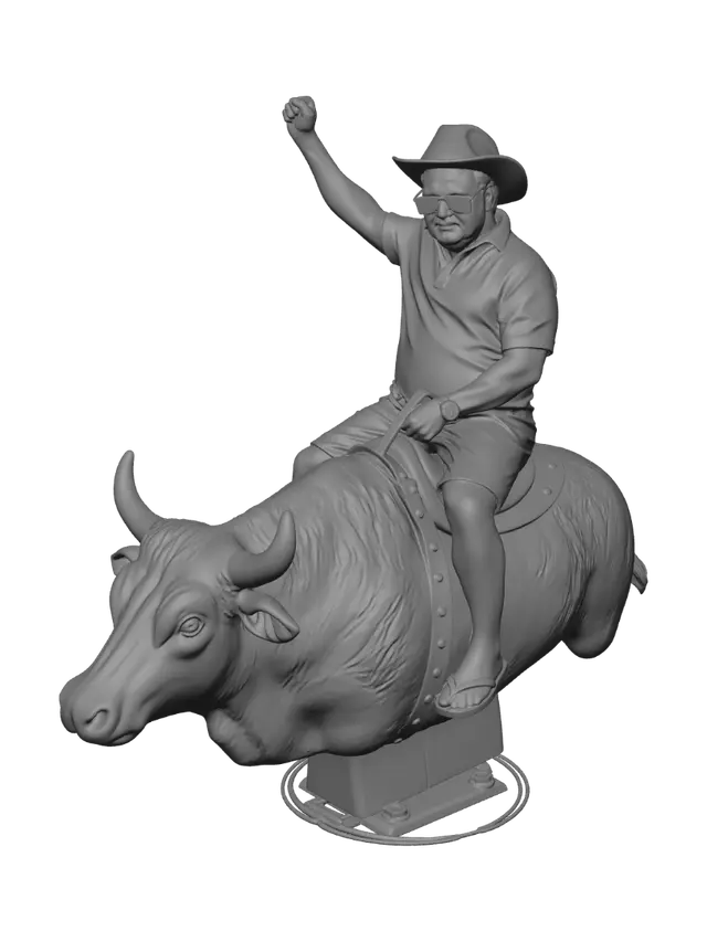 3D model for Cowboy on a Mechanical Bull