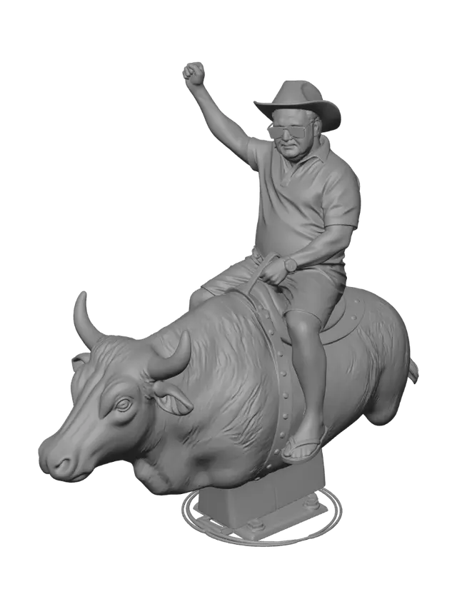 3D model for Cowboy on a Mechanical Bull