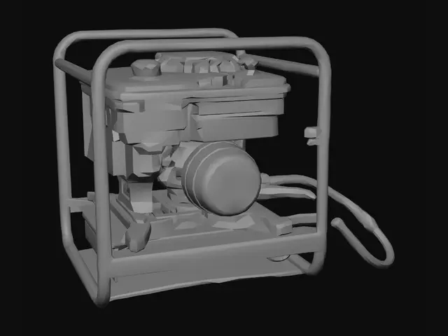 3D model for Portable gas-powered water pump