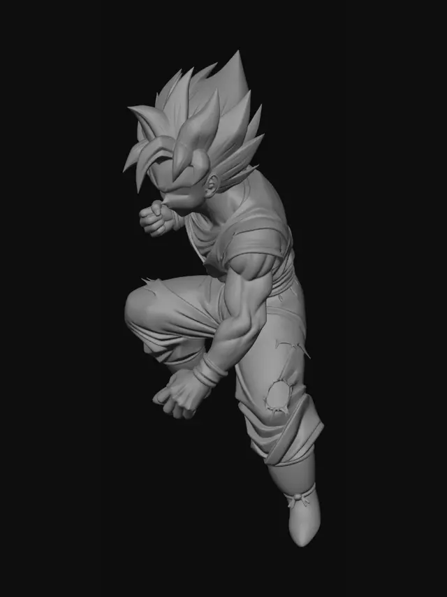 3D model for Goku in Super Saiyan Blue Kaioken