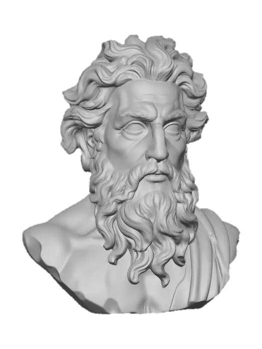 3D model for Posedion statue