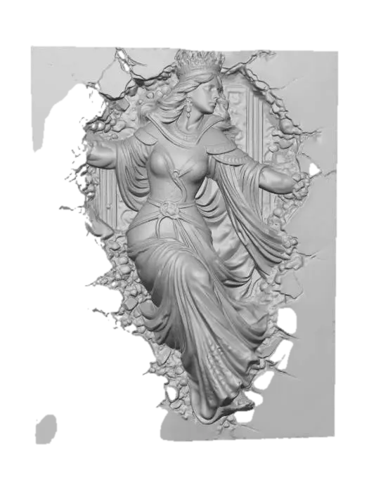 3D model for Queen of the Ruins